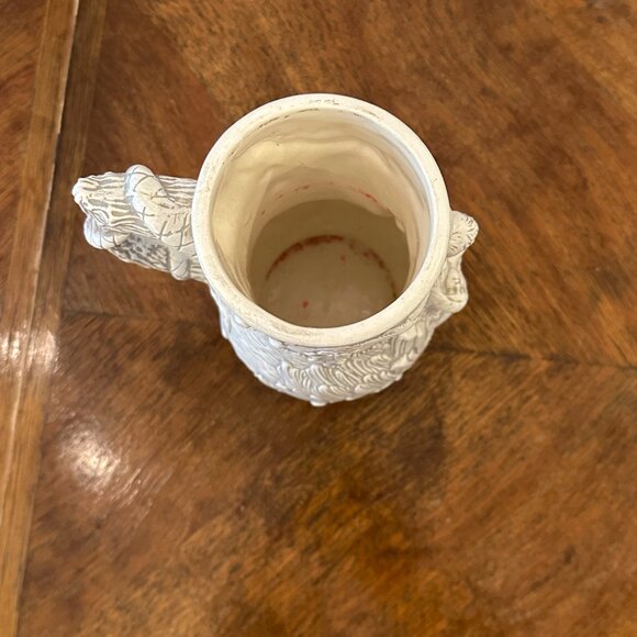 vintage ceramic beer stein depicting Adam and Eve in the "Paradise" garden - Picture 5 of 7